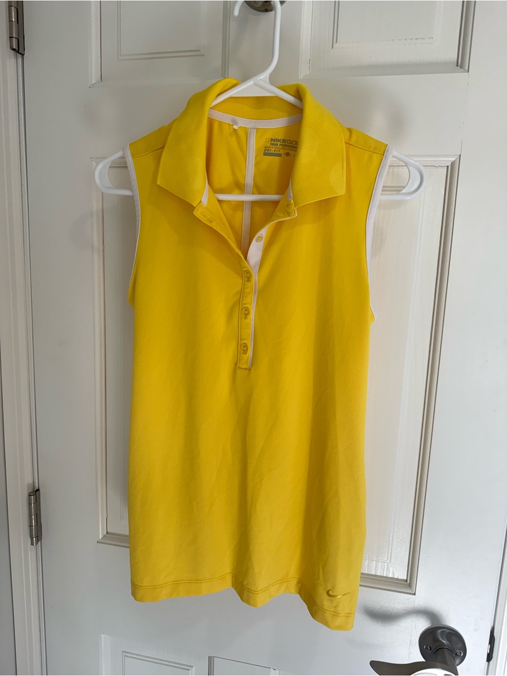 Nike Yellow Golf Dri-FIT Polo
